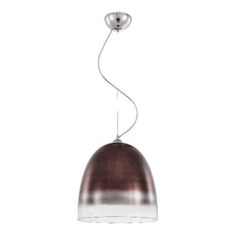 BAYAMO závěsné svítidlo 1x E27 60W bez zdroje 33cm IP20, chrom/kávová