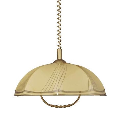 LYRA závěsné stahovací svítidlo 1x E27 60W bez zdroje 44cm kulaté IP20, zlaté