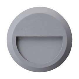 RADIX venkovní nástěnné vestavné svítidlo LED 1,5W 100lm 4000K 15cm IP65, šedé