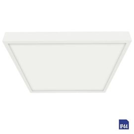 LENYS koupelnové přisazené svítidlo LED 24W 2040lm 4000K 27cm hranaté IP44, bílé