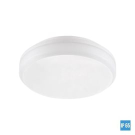 TVER venkovní stropní panel LED 20W 1600lm 4000K 20cm kulatý IP65, hliníkový