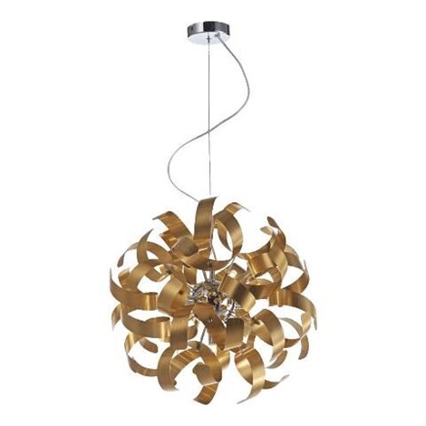 RIBBON závěsné svítidlo 5x G9 33W bez zdroje 42cm IP20, zlaté