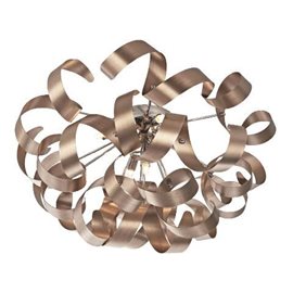 RIBBON stropní svítidlo 5x G9 33W bez zdroje 60cm IP20, saténová měď