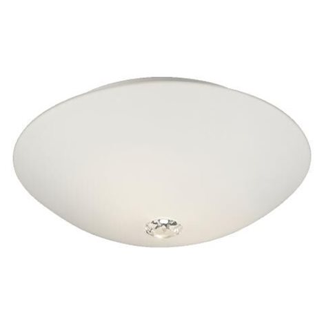 LOX koupelnové stropní svítidlo 3x E27 40W bez zdroje 38cm kuleté IP44, opálové sklo 