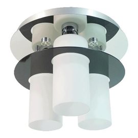 MACAO stropní svítidlo LED 3x 3W + 3x E27 60W bez zdroje 40cm IP20, chromové