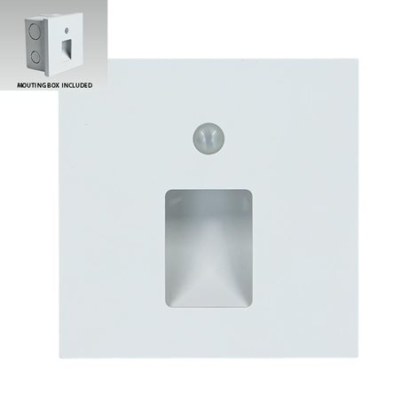 STEP LIGHT VIX S schodišťové svítidlo se senzorem LED 1W 55lm 4000K 8,7cm IP20, bílé