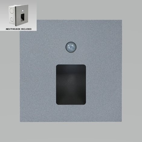 STEP LIGHT VIX S schodišťové svítidlo se senzorem LED 1W 55lm 4000K 8,7cm IP20, tmavě šedé