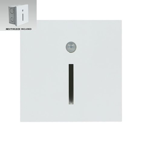 STEP LIGHT LINE S schodišťové svítidlo se senzorem LED 1W 20lm 4000K 8,7cm IP20, bílé
