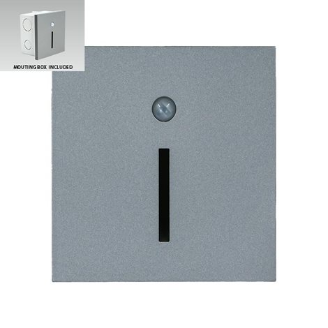 STEP LIGHT LINE S schodišťové svítidlo se senzorem LED 1W 20lm 4000K 8,7cm IP20, tmavě šedé