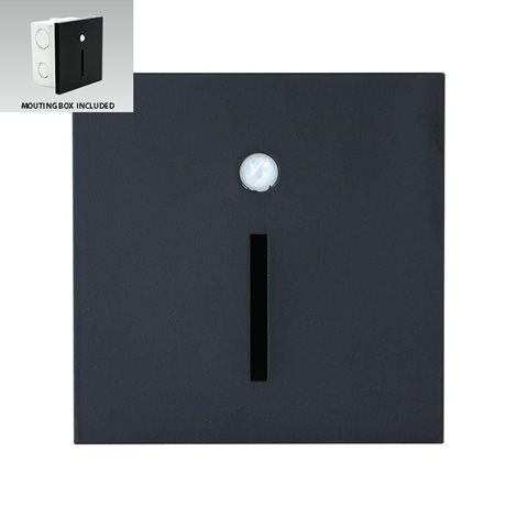 STEP LIGHT LINE S schodišťové svítidlo se senzorem LED 1W 20lm 4000K 8,7cm IP20, černé