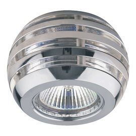 DOWNLIGHT podhledové svítidlo 1x GU10 50W bez zdroje 9cm kulaté IP20, chromové