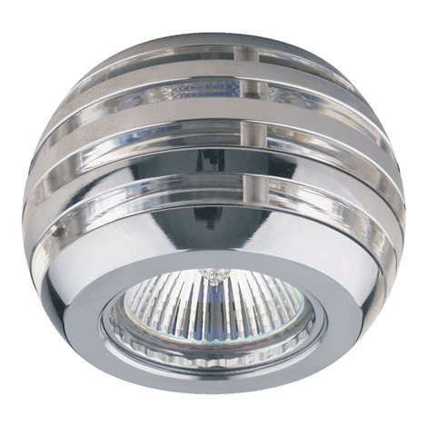 DOWNLIGHT podhledové svítidlo 1x GU10 50W bez zdroje 9cm kulaté IP20, chromové