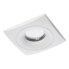 DOWNLIGHT podhledové svítidlo 1x GU10 50W bez zdroje 8,8cm hranaté IP20, bílé
