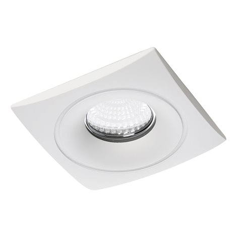 DOWNLIGHT podhledové svítidlo 1x GU10 50W bez zdroje 8,8cm hranaté IP20, bílé