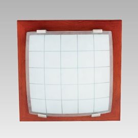 GEOMETRICA přisazené svítidlo 1x E27 60W bez zdroje 30cm IP20, třešňové dřevo