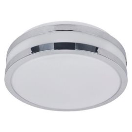 NORD koupelnové stropní svítidlo 2x E27 60W bez zdroje 28,5cm kulaté IP44, chromové