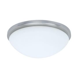 PERI stropní svítidlo 1x E27 60W bez zdroje 23cm IP20, saténový nikl