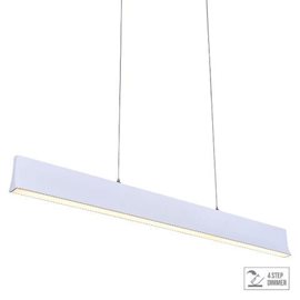 OBLO závěsné svítidlo LED 30W 1800lm 4000K krokově stmívatelné 92cm IP20, matně bílé