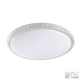 AMBIA přisazené svítidlo LED 35W 2950lm 4000K 40cm IP20, bílé/křišťál