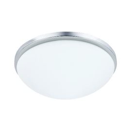 PERI stropní svítidlo 1x E27 60W bez zdroje 23cm IP20, chromové
