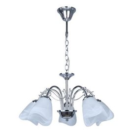 CAMELOT zásvěsné svítidlo 5x E14 60W bez zdroje 53cm IP20, chromové