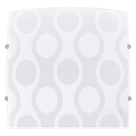 TAPSS přisazené svítidlo 2x E27 60W 40cm hranaté IP20, bílé