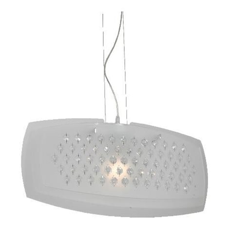 Skycristall závěsné svítidlo E27 1x100W bez zdroje, bílá
