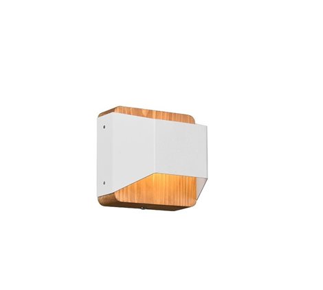 224810131 LED nástěnné svítidlo Arino 1x4,3W 400lm 3000K - 3 fázové stmívání, dřevo, bílá 1