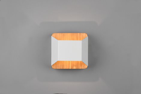 224810131 LED nástěnné svítidlo Arino 1x4,3W 400lm 3000K - 3 fázové stmívání, dřevo, bílá 2