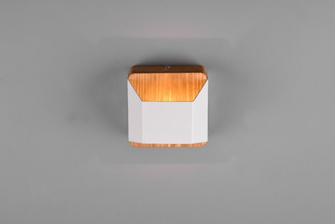 224810131 LED nástěnné svítidlo Arino 1x4,3W 400lm 3000K - 3 fázové stmívání, dřevo, bílá 4