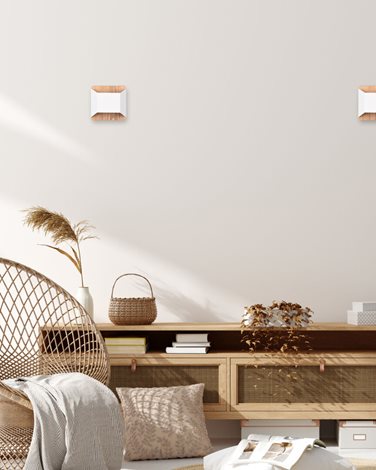 224810131 LED nástěnné svítidlo Arino 1x4,3W 400lm 3000K - 3 fázové stmívání, dřevo, bílá 6