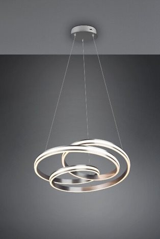 TRIO YARA SVÍTIDLO ZÁVĚSNÉ LED 60W 7200lm 2300/3000/4000K, matný nikl 2