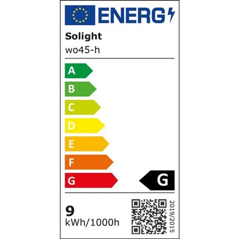 WO45-H LED stolní lampička s displayem, 9W, volba teploty světla, kůže, hnědá 9