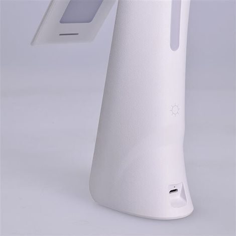 WO58-W LED stolní lampička nabíjecí, 5W, display, změna chromatičnosti, USB, bílá 6