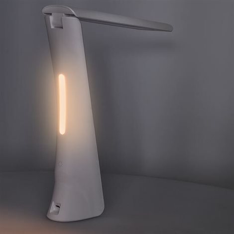 WO58-W LED stolní lampička nabíjecí, 5W, display, změna chromatičnosti, USB, bílá 7