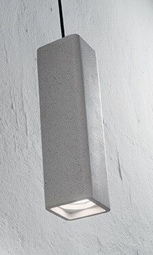 OAK SP1 závěsné svítidlo 1x GU10 35W bez zdroje 7cm hranaté IP20, betonové 2