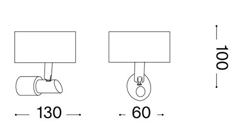 SLEM AP1 nástěnné bodové svítidlo 1x GU10 LED 7W 630lm 3000K IP20, chromové 3