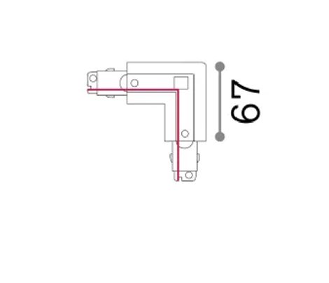 LINK TRIMLESS L-CONNECTOR pravý, bílý 2
