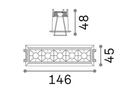 LIKA FI5 TRIM stropní zápustné svítidlo 12W 1200lm 3000K IP20, bílo-černé 3