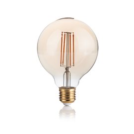LAMPADINA VINTAGE GLOBO LED filamentová žárovka E27 4W 330lm 2200K stmívatelná, jantarová