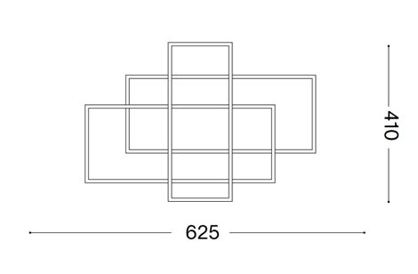 FRAME PL přisazené svítidlo LED 31W 4250lm 41cm obdélníkové IP20, bílé 3