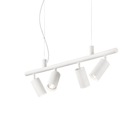 DYNAMITE SP4 závěsné bodové svítidlo 4x GU10 LED 5W 480lm 3000K 76cm IP20, bílé