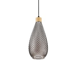 BERGEN-2 SP1 závěsné svítidlo 1x E27 60W bez zdroje 16cm IP20, kouřově šedé