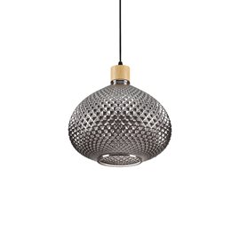 BERGEN-3 SP1 závěsné svítidlo 1x E27 60W bez zdroje 30cm IP20, kouřově šedé