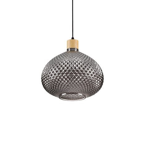 BERGEN-3 SP1 závěsné svítidlo 1x E27 60W bez zdroje 30cm IP20, kouřově šedé 1