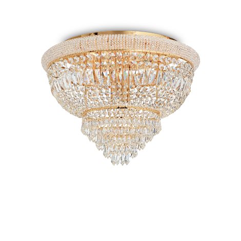 DUBAI PL24 stropní přisazené svítidlo 24x E14 40W bez zdroje 78cm IP20, mosazné 1