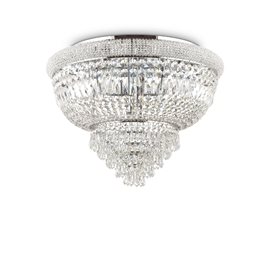DUBAI PL24 stropní přisazené svítidlo 24x E14 40W bez zdroje 78cm IP20, chormové