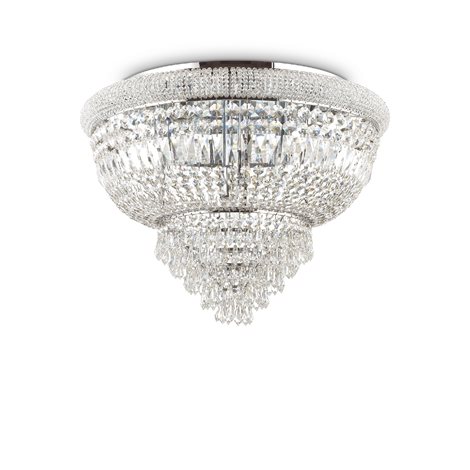 DUBAI PL24 stropní přisazené svítidlo 24x E14 40W bez zdroje 78cm IP20, chormové 1
