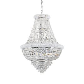 DUBAI SP24 závěsné svítidlo 24x E14 40W bez zdroje 80cm IP20, chromové