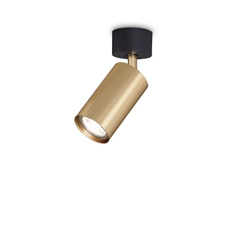 DYNAMITE PL1 přisazené bodové svítidlo 1x GU10 LED 5W 480lm 3000K IP20, saténová mosaz